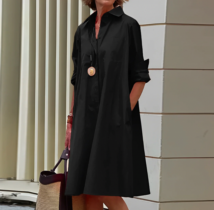 Alejandra | Vestido Midi Mujer Manga Larga