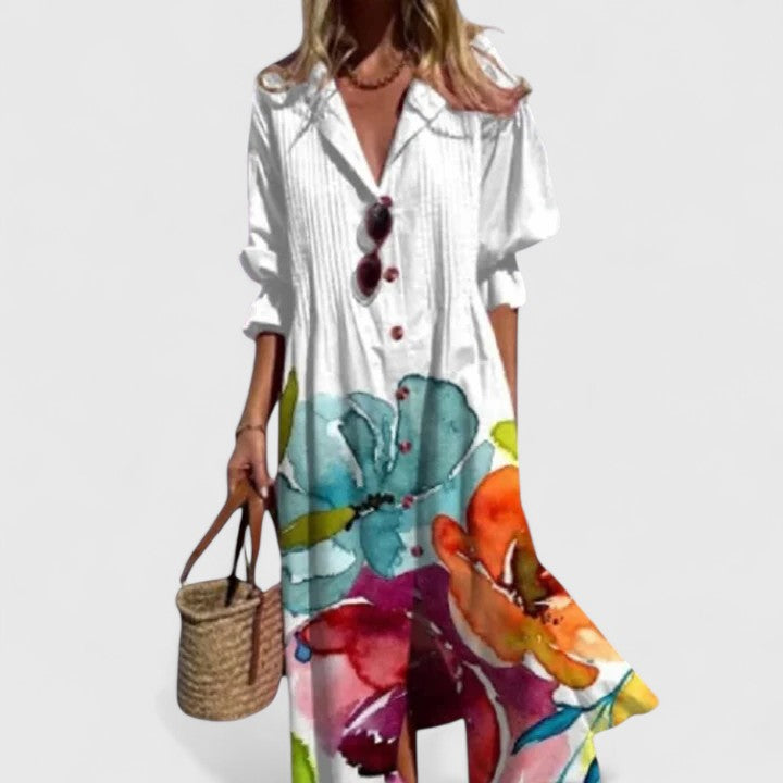 Ana | Vestido Midi Mujer Manga Larga