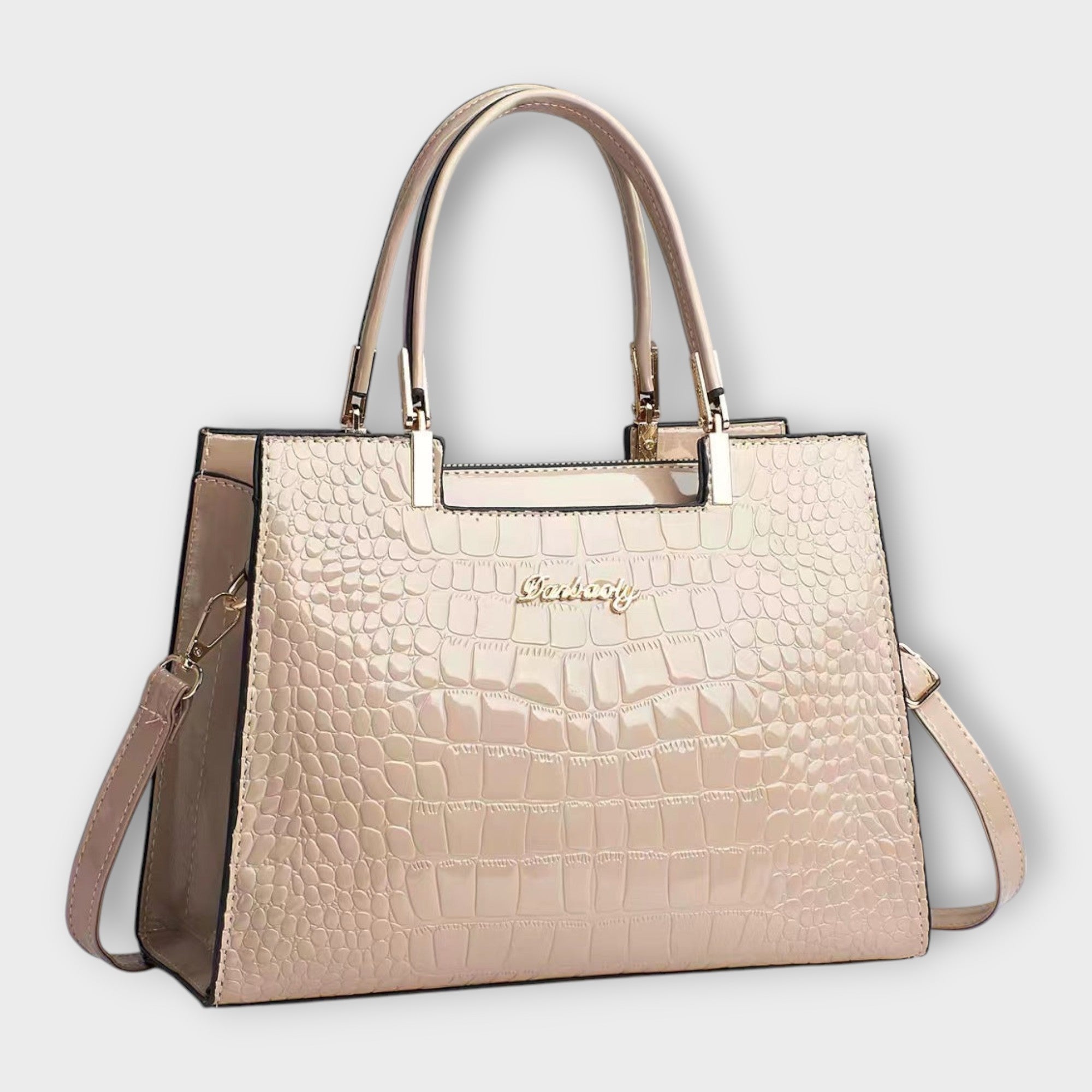 Camila | Bolso Tote Mujer Charol Textura Cocodrilo