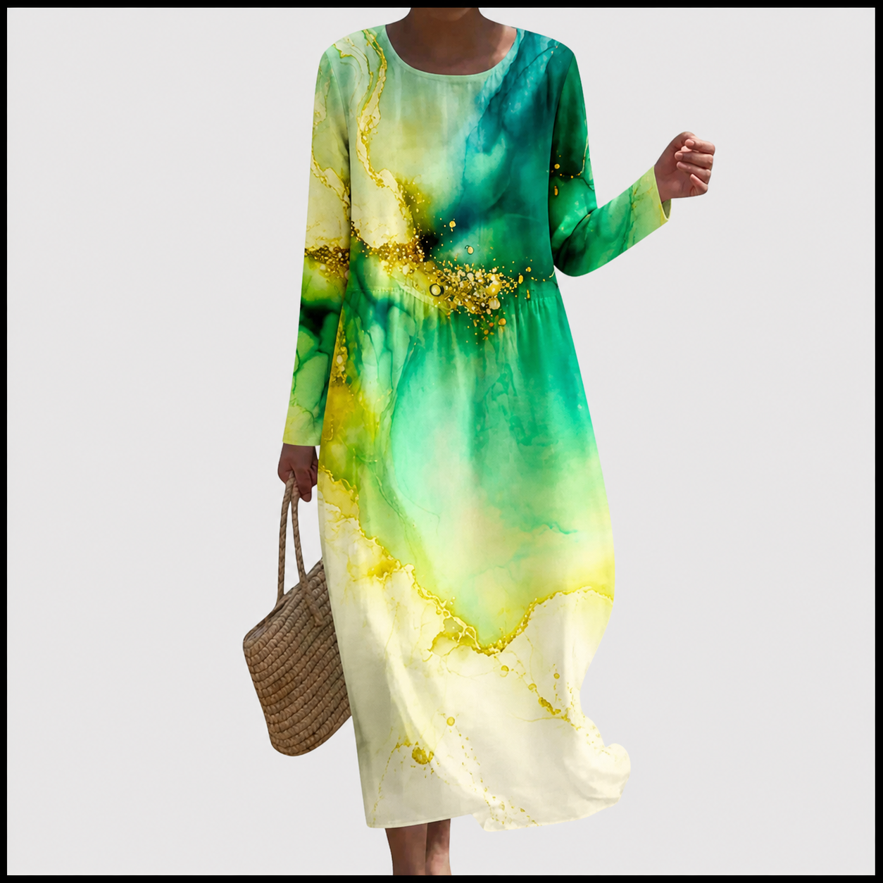 Celia | Vestido Midi Mujer Manga Larga