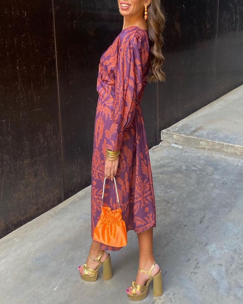 Gloria | Vestido Midi Estampado Mujer
