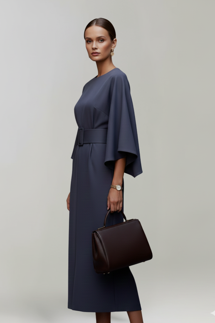 Irene | Vestido Midi Manga Kimono Mujer