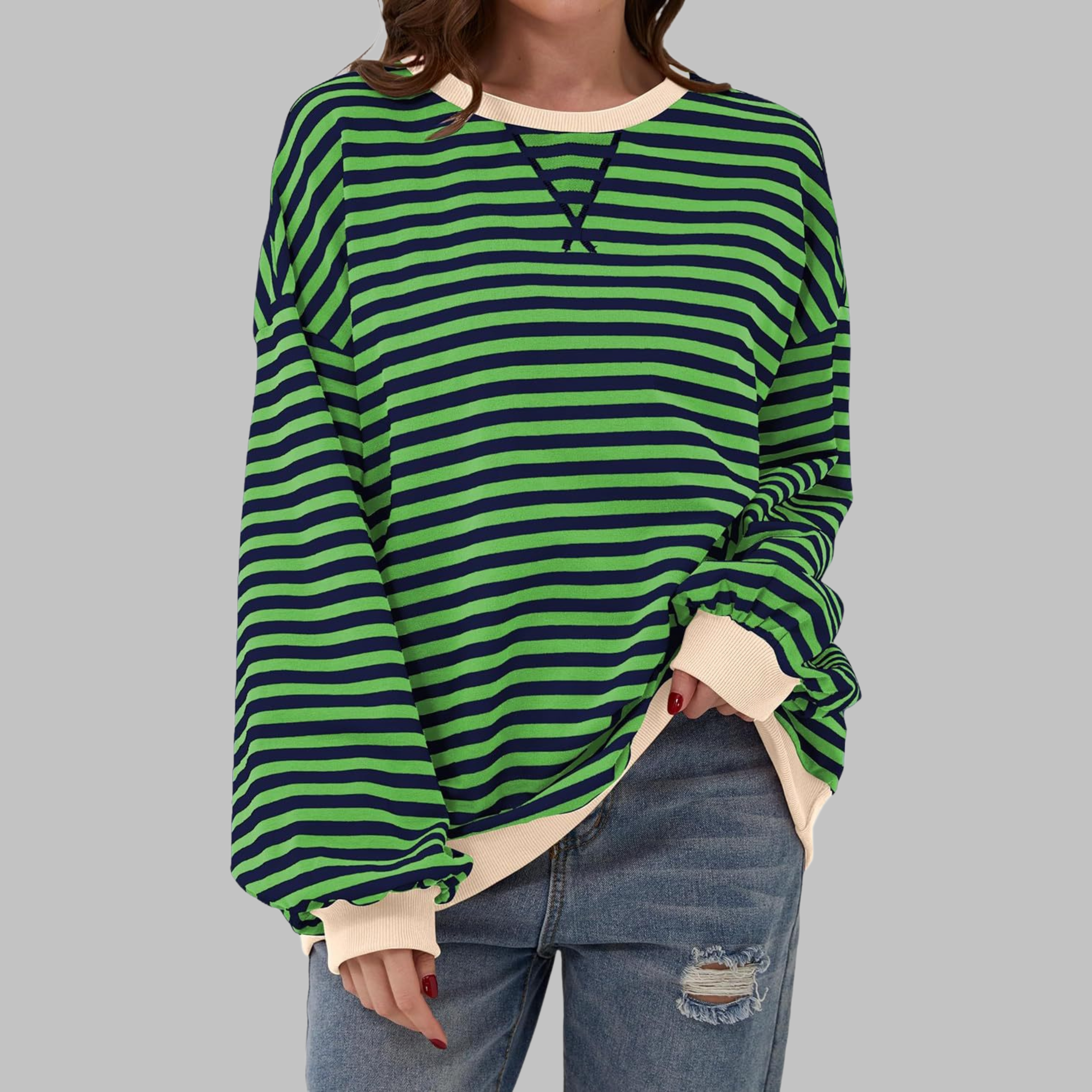 María | Sudadera Ropa Mujer Rayas Moda