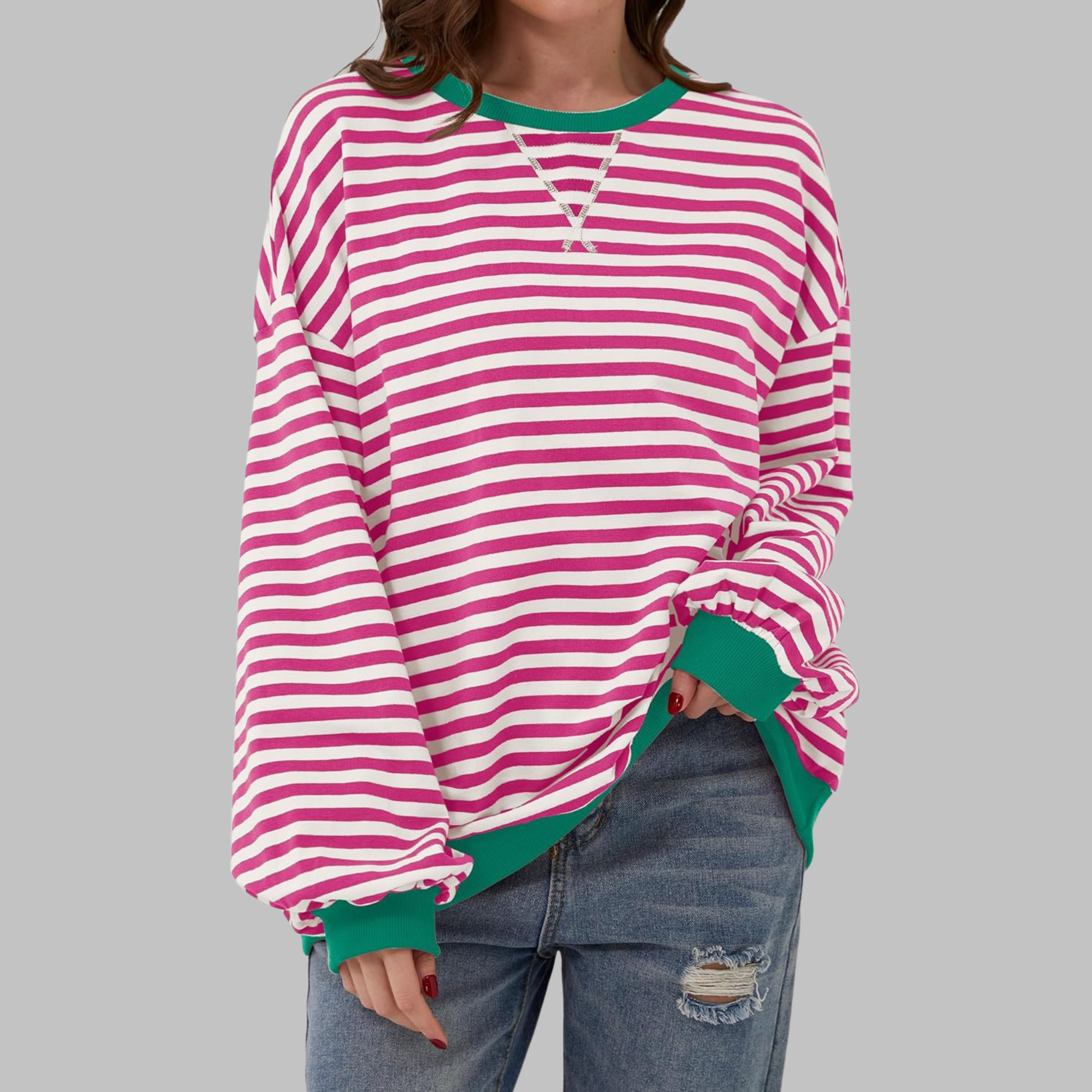 María | Sudadera Ropa Mujer Rayas Moda