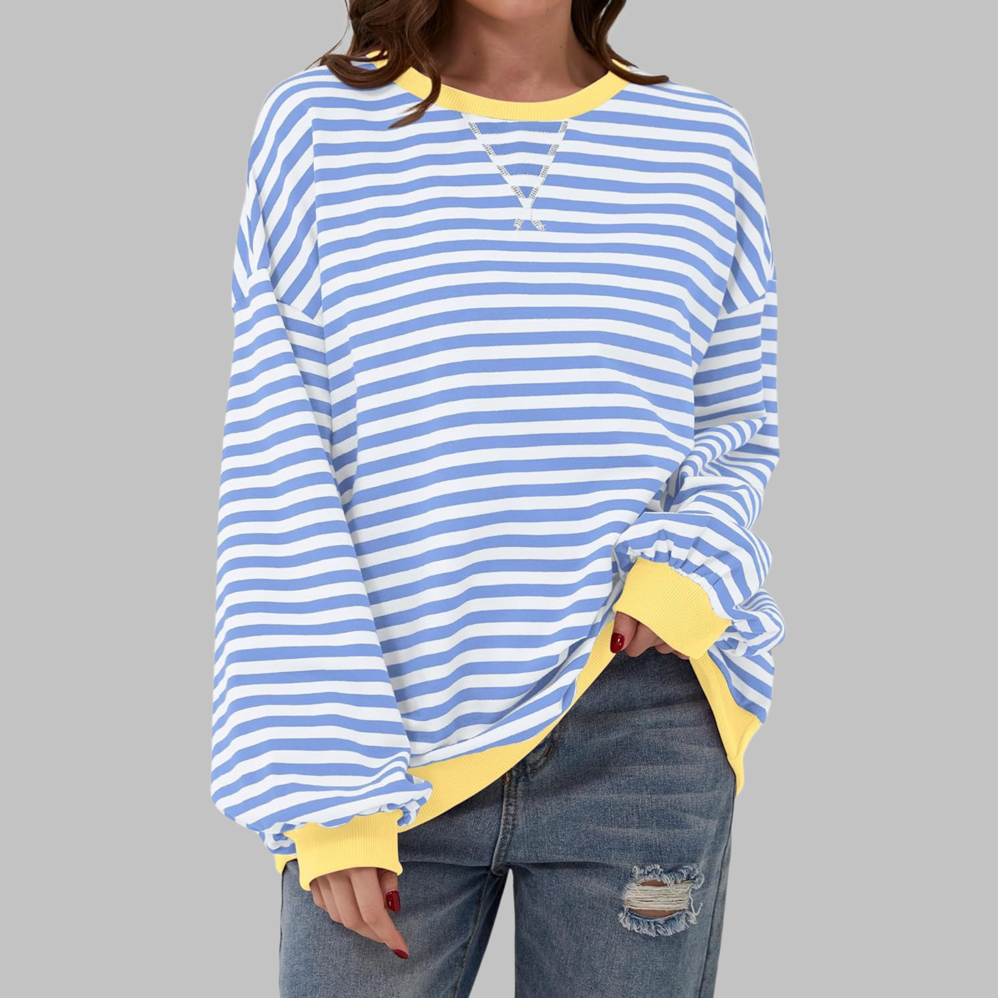 María | Sudadera Ropa Mujer Rayas Moda