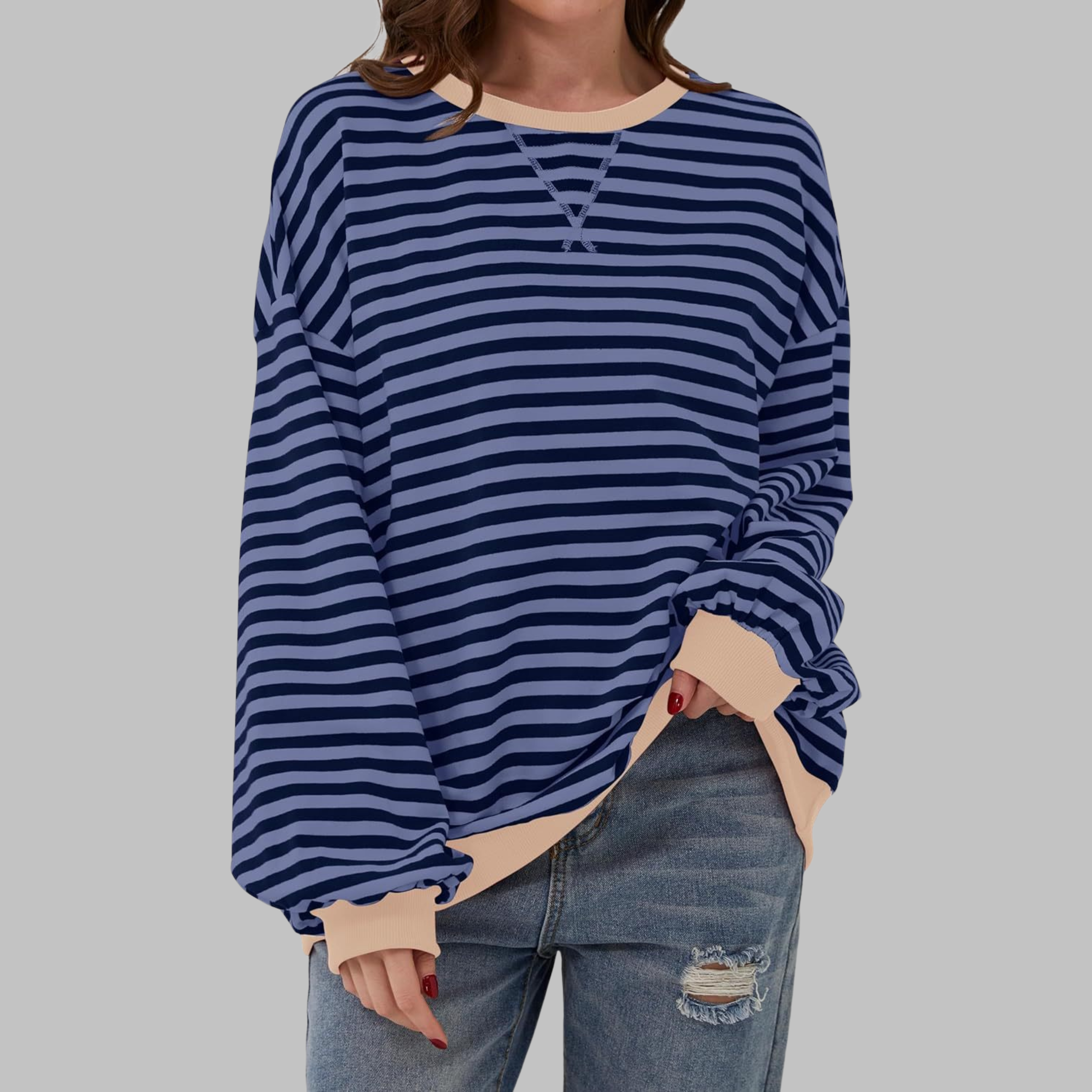 María | Sudadera Ropa Mujer Rayas Moda