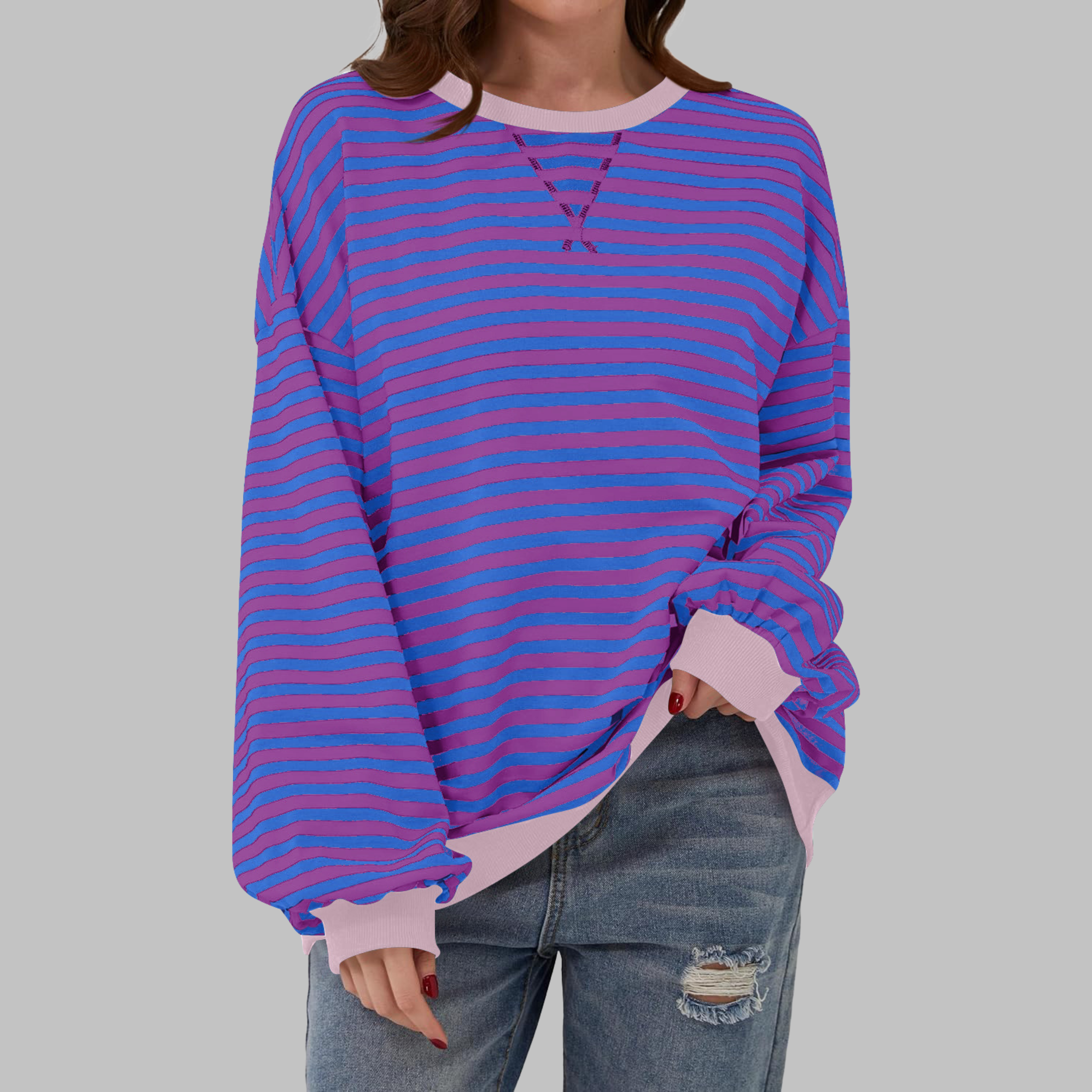 María | Sudadera Ropa Mujer Rayas Moda