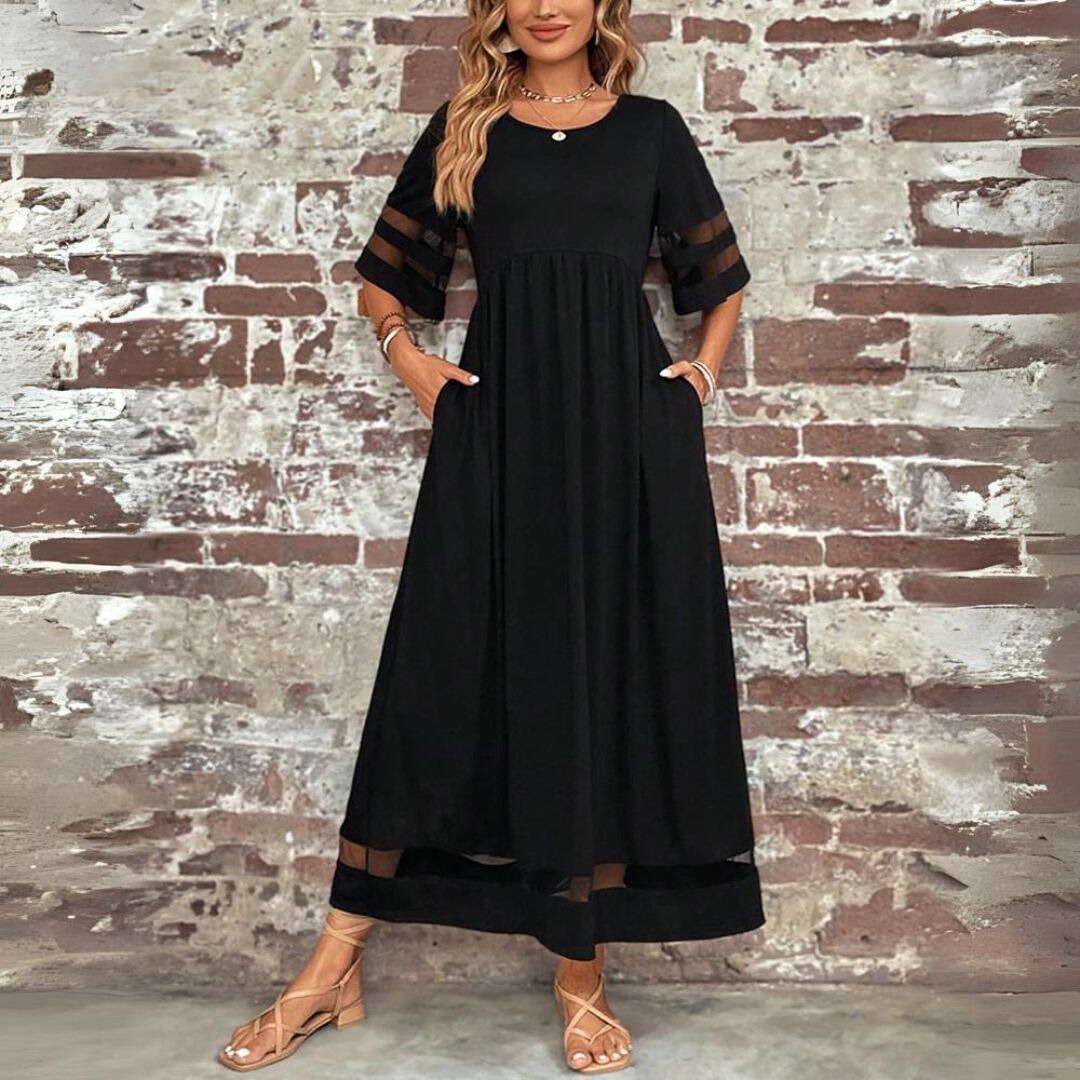 Teresa | Vestido Midi Maxi Mujer con Malla