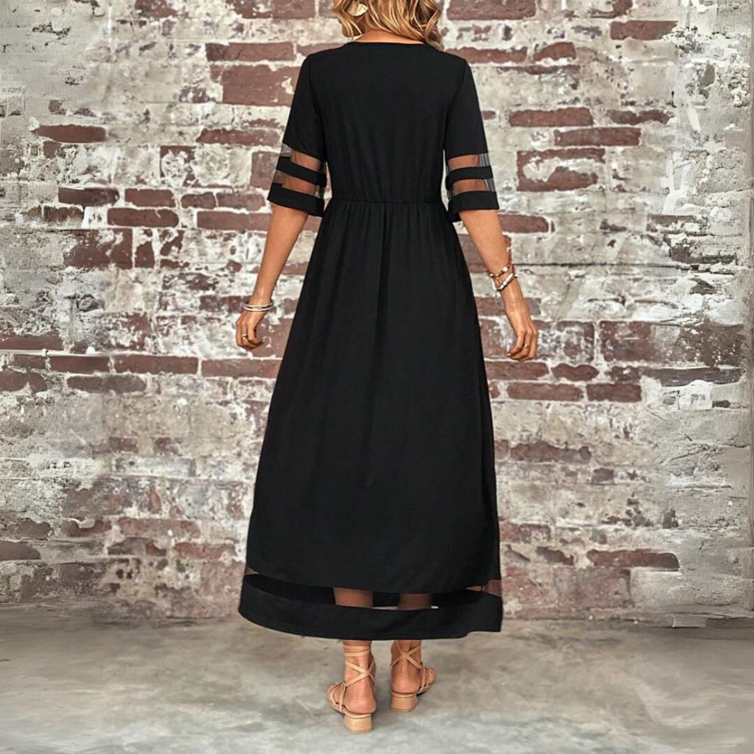 Teresa | Vestido Midi Maxi Mujer con Malla