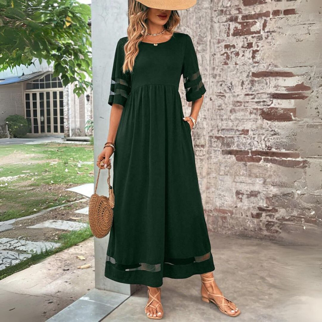 Teresa | Vestido Midi Maxi Mujer con Malla