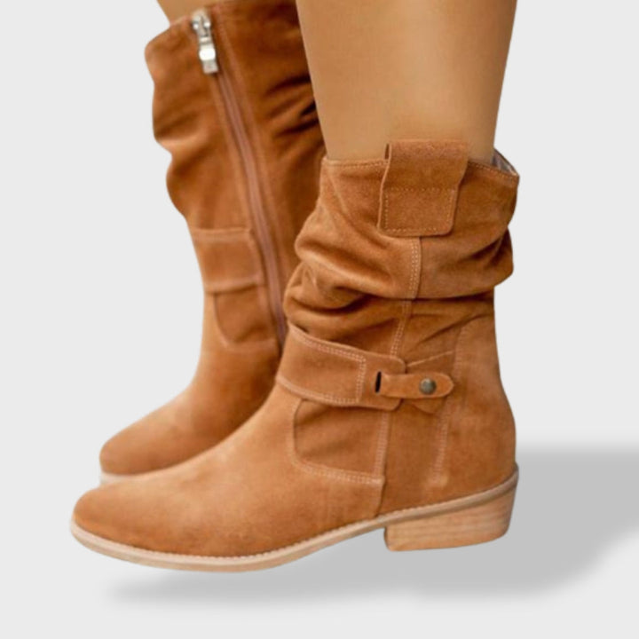 María | Botas de Caña Slouchy con Hebilla