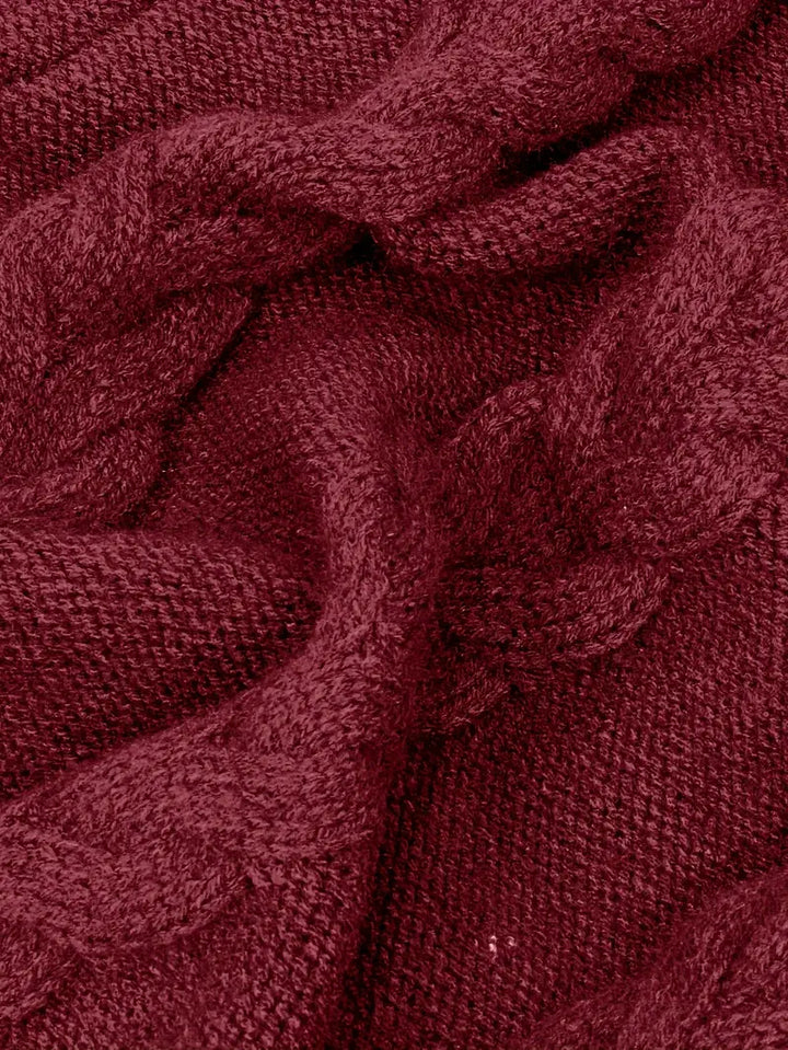 Sara | Vestido de Cuello Alto de Punto Largo