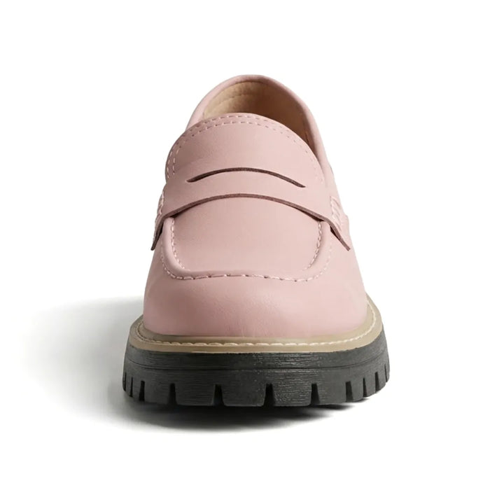 Alba | Mocasines Mujer Piel Suela Gruesa Punta Cosida