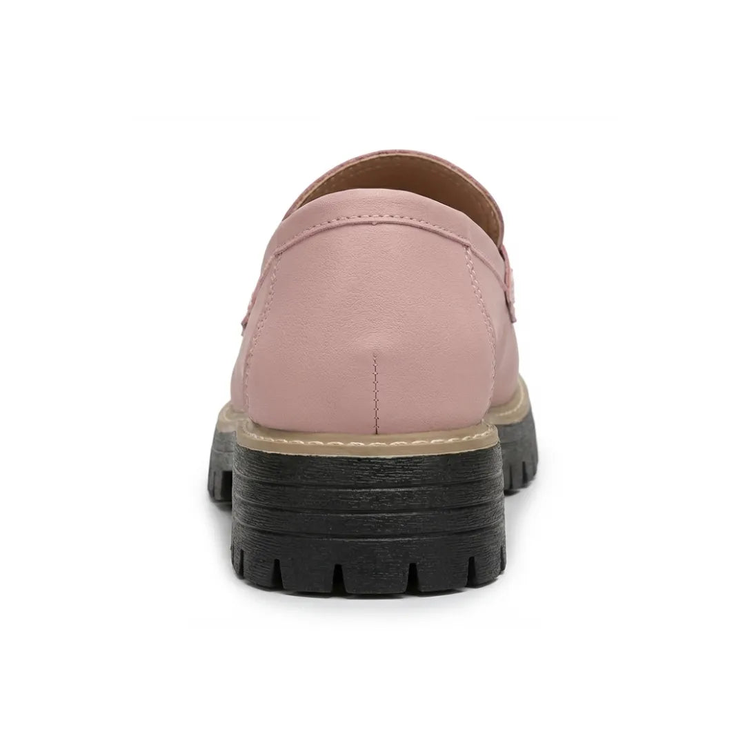 Alba | Mocasines Mujer Piel Suela Gruesa Punta Cosida