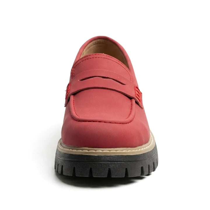 Alba | Mocasines Mujer Piel Suela Gruesa Punta Cosida