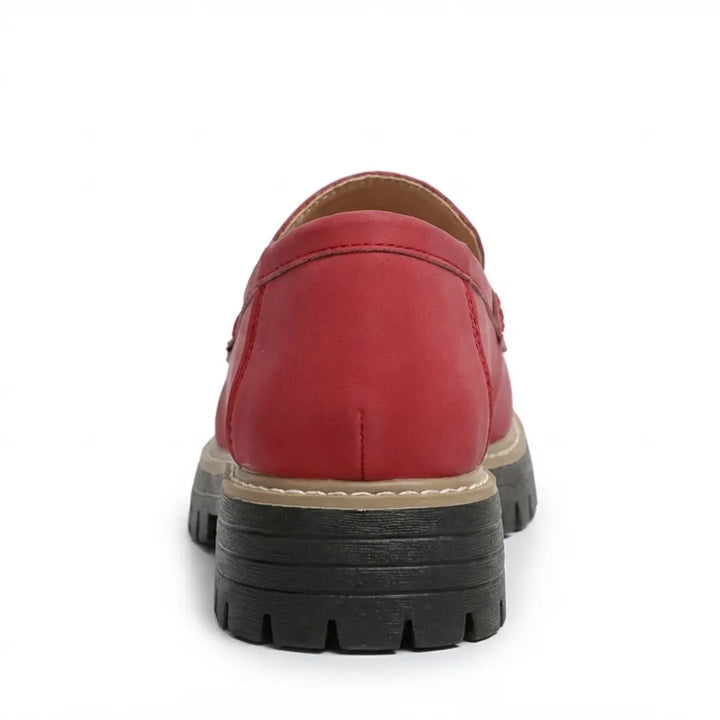 Alba | Mocasines Mujer Piel Suela Gruesa Punta Cosida