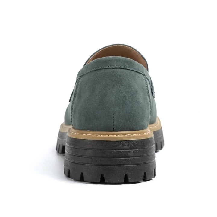 Alba | Mocasines Mujer Piel Suela Gruesa Punta Cosida