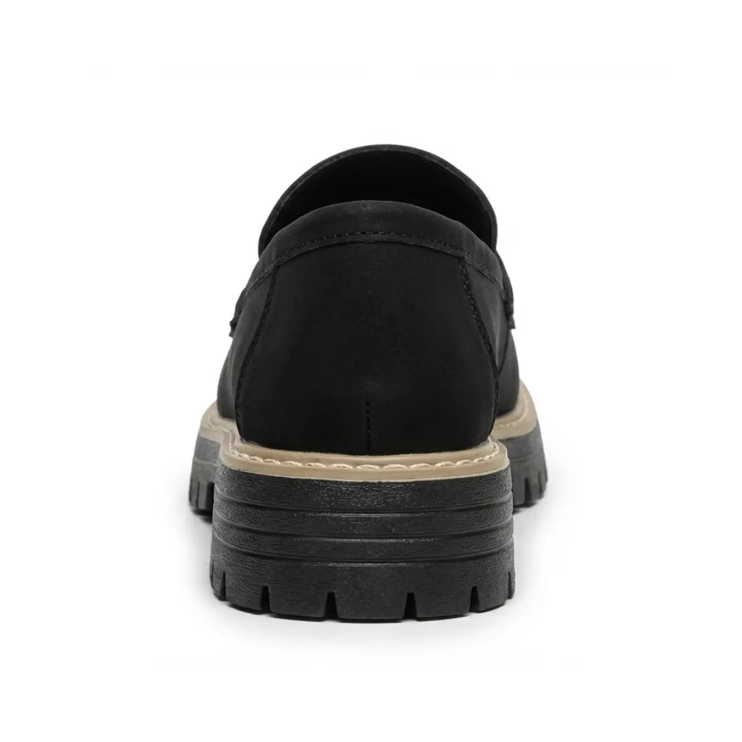 Alba | Mocasines Mujer Piel Suela Gruesa Punta Cosida