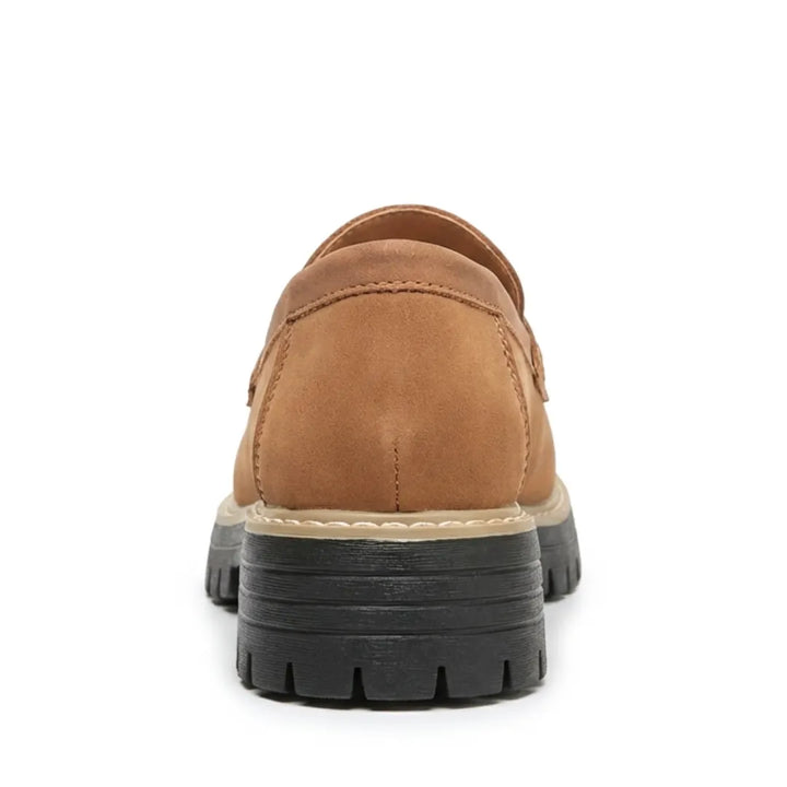 Alba | Mocasines Mujer Piel Suela Gruesa Punta Cosida