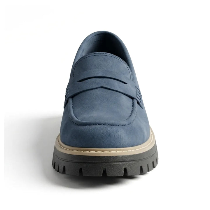 Alba | Mocasines Mujer Piel Suela Gruesa Punta Cosida