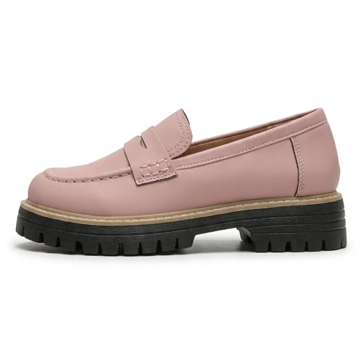 Alba | Mocasines Mujer Piel Suela Gruesa Punta Cosida