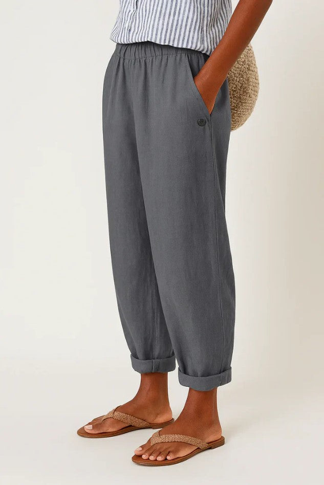 Alba | Pantalones Mujer Relajados Cortos Bolsillos