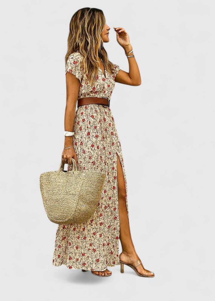 Alba | Vestido Maxi Mujer Manga Corta