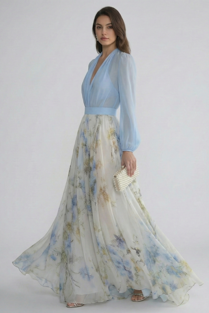 Alba | Vestido Mujer Maxi Floral Invitada Boda