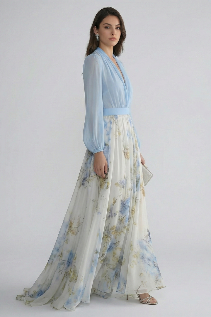 Alba | Vestido Mujer Maxi Floral Invitada Boda