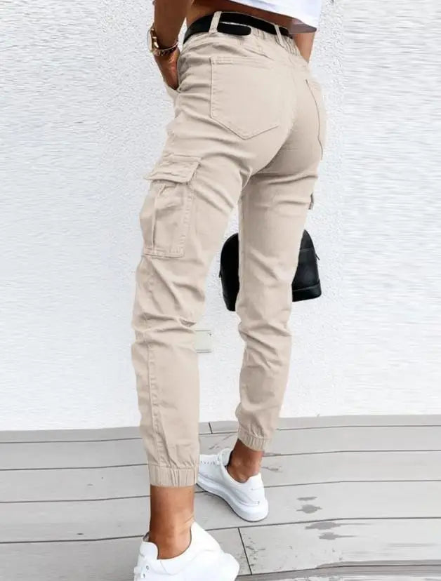 Alejandra | Pantalones Mujer Cargo Holgado con Cinturón