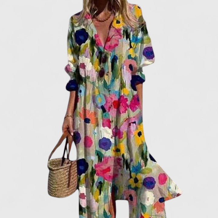 Ana | Vestido Midi Mujer Manga Larga