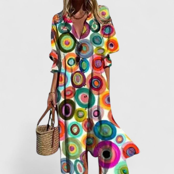 Ana | Vestido Midi Mujer Manga Larga