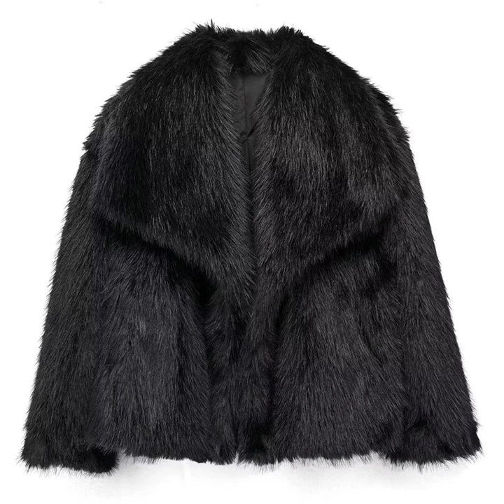 Andrea | Abrigos Mujer Faux Fur Corto Oversized