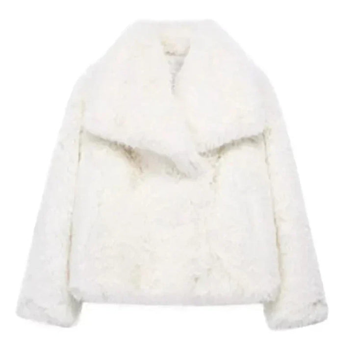 Andrea | Abrigos Mujer Faux Fur Corto Oversized