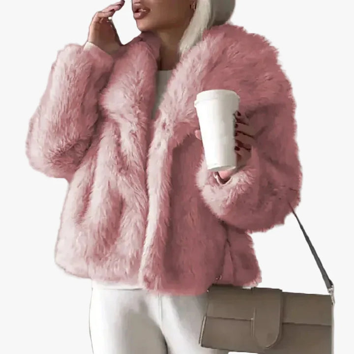 Andrea | Abrigos Mujer Faux Fur Corto Oversized