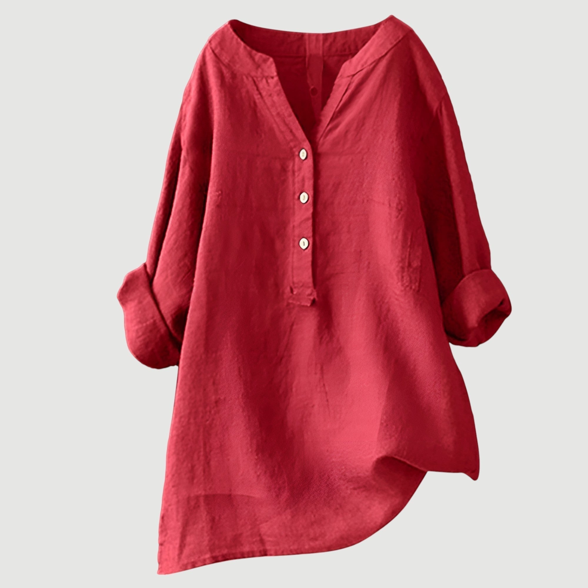 Andrea | Blusa Mujer Lino Manga Larga