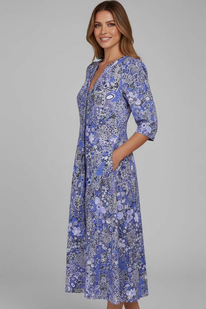 Andrea | Vestido Midi Mujer con Bolsillos