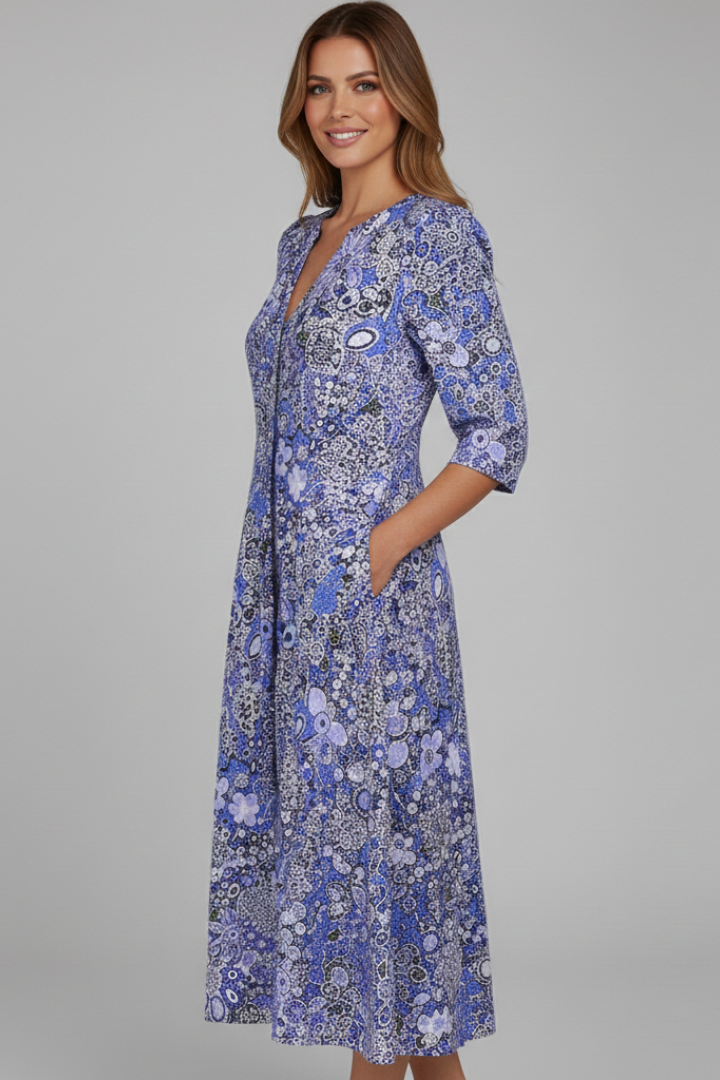 Andrea | Vestido Midi Mujer con Bolsillos