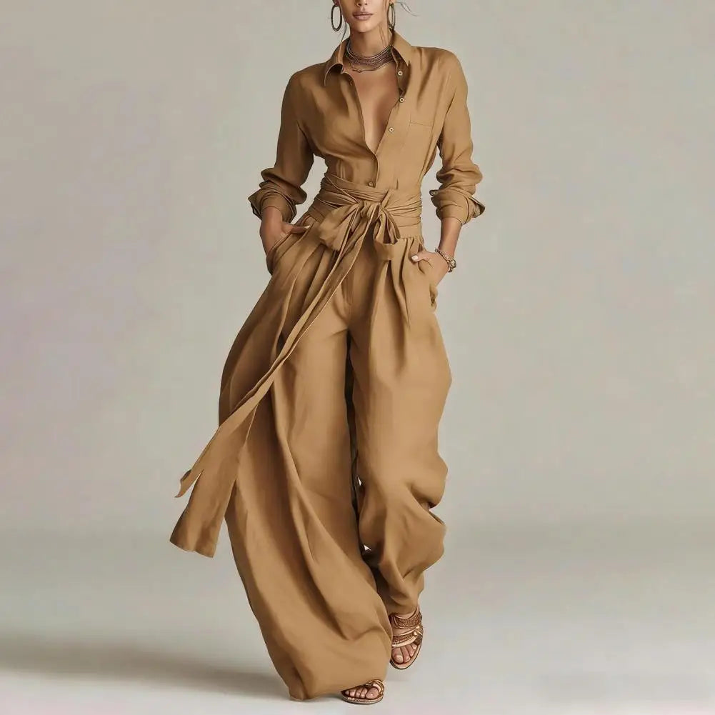Beatriz | Conjunto Camisa Pantalón Palazzo Mujer