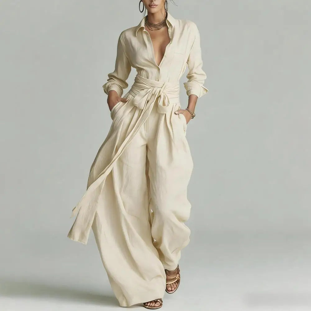 Beatriz | Conjunto Camisa Pantalón Palazzo Mujer