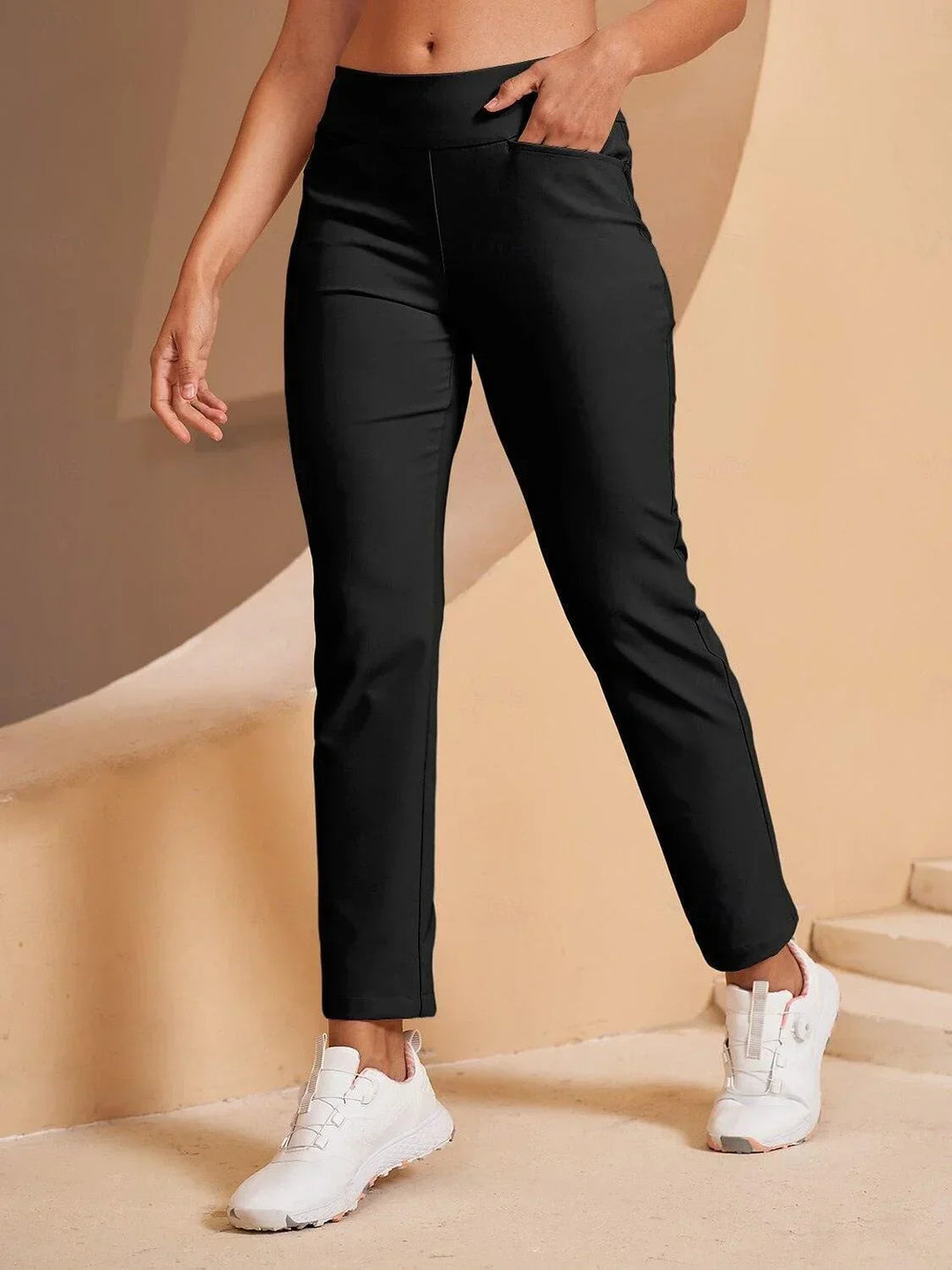 Beatriz | Pantalones Mujer Elástico Recto Bolsillos