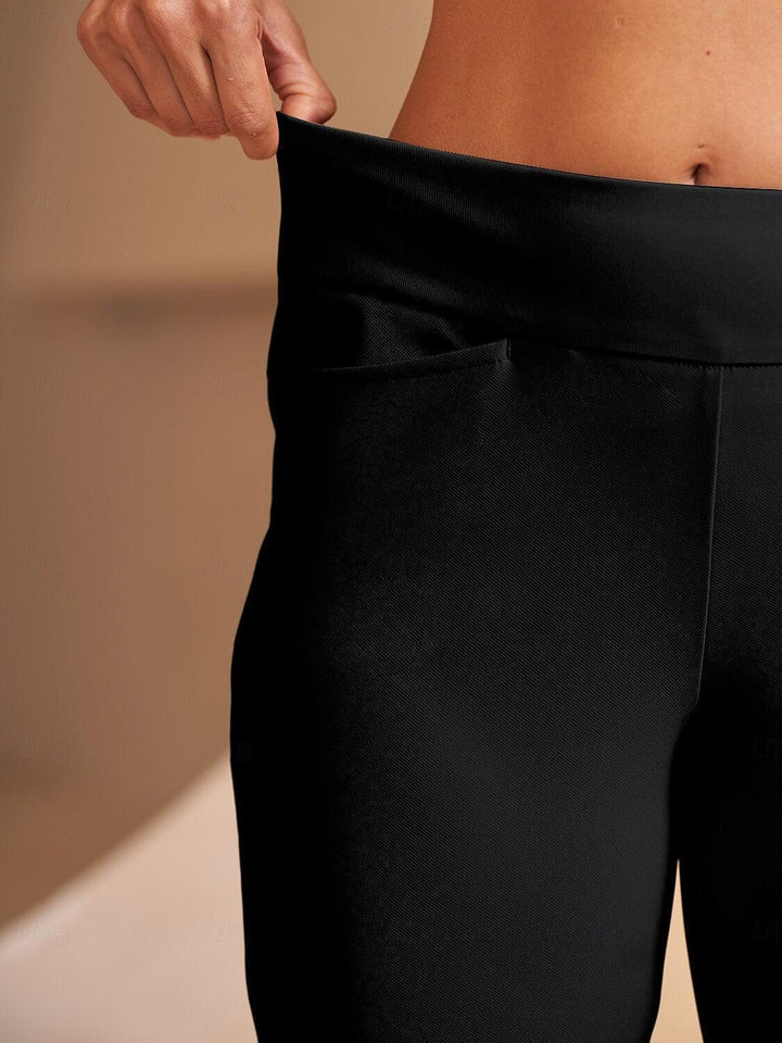 Beatriz | Pantalones Mujer Elástico Recto Bolsillos