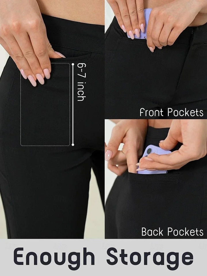 Beatriz | Pantalones Mujer Elástico Recto Bolsillos