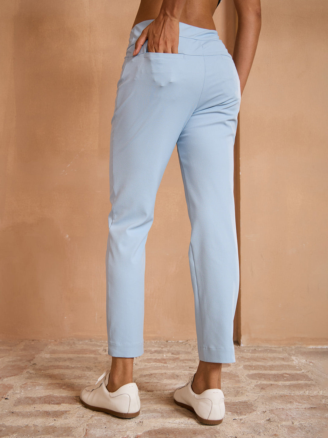 Beatriz | Pantalones Mujer Elástico Recto Bolsillos