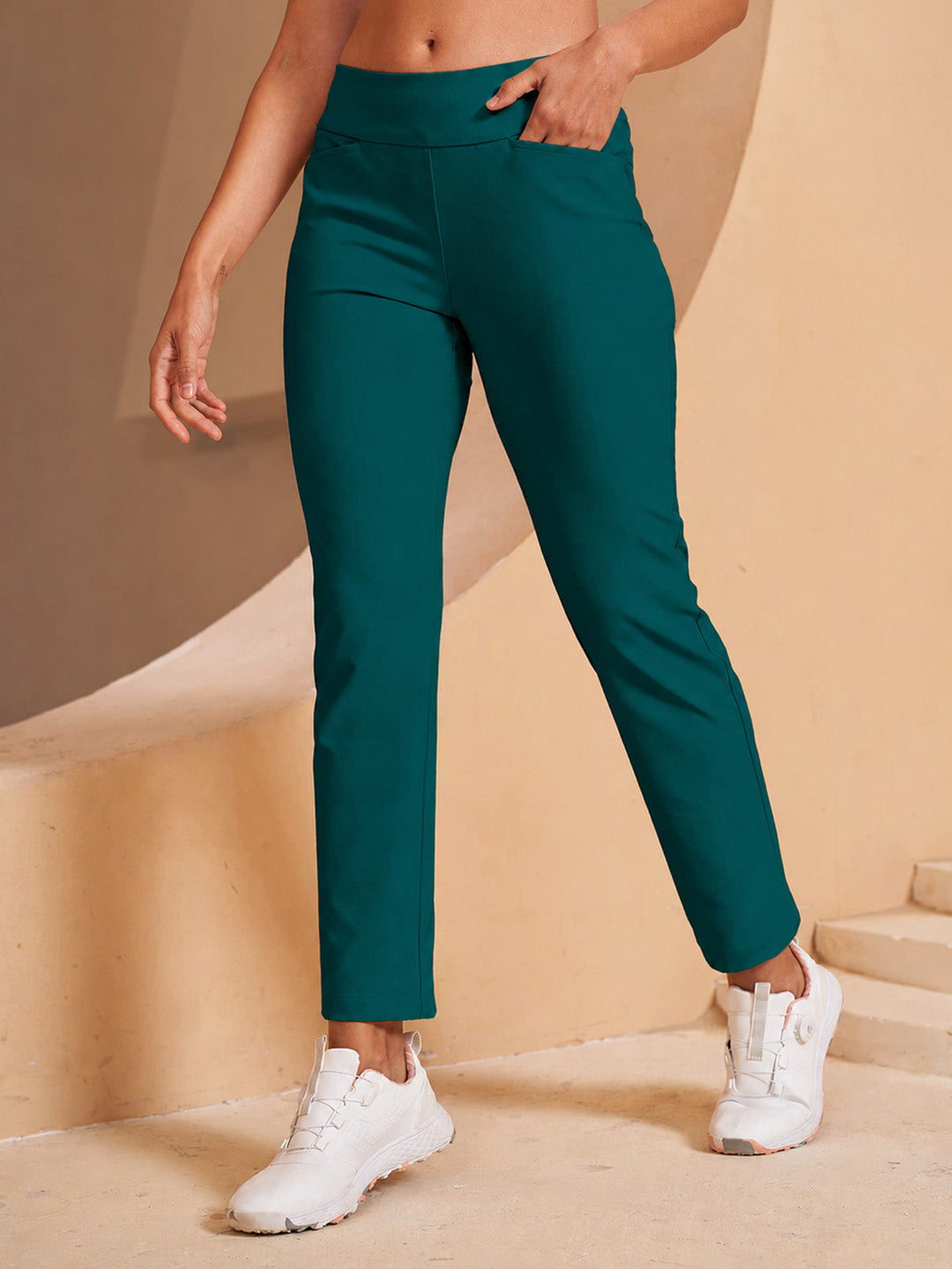 Beatriz | Pantalones Mujer Elástico Recto Bolsillos