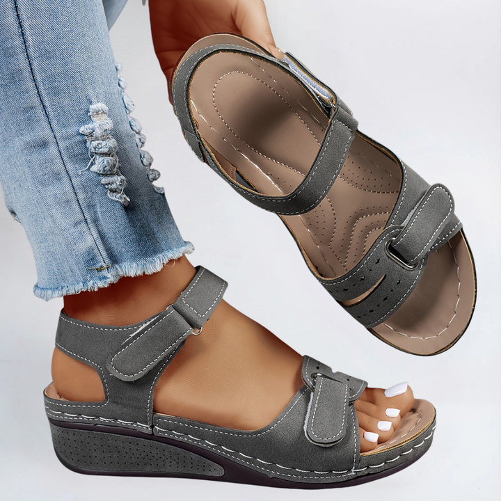 Beatriz | Sandalias Plataforma Mujer Piel Ajustables