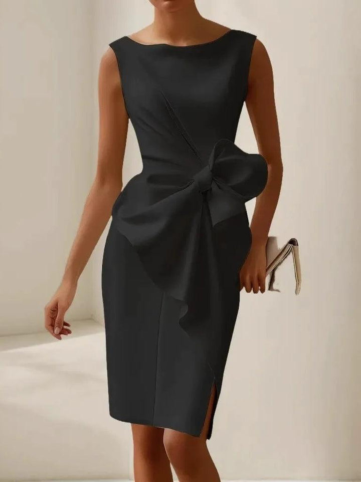 Beatriz | Vestido de Invitada Boda con Lazo Delantero Fruncido