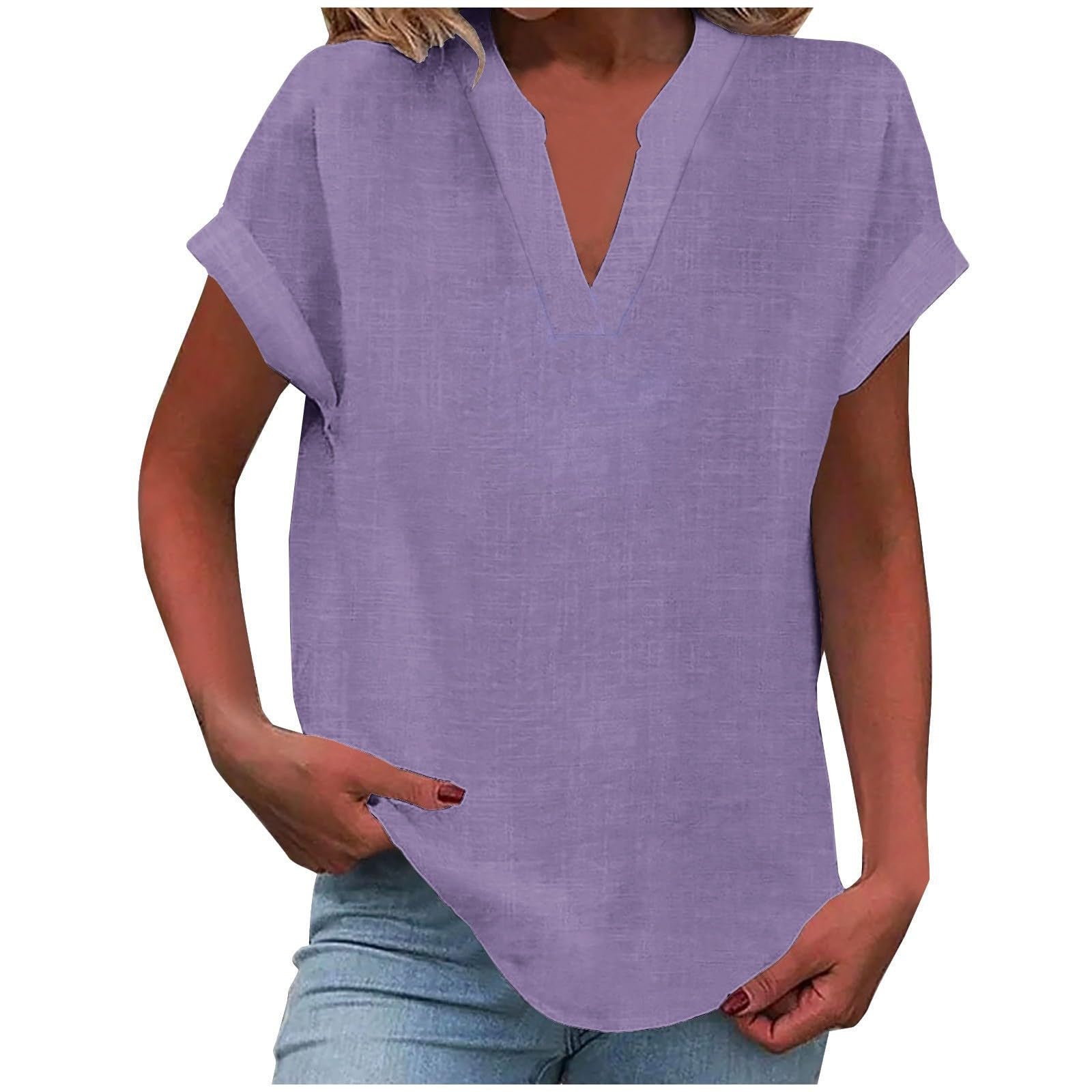 Belén | Blusa Mujer Manga Corta Escote V