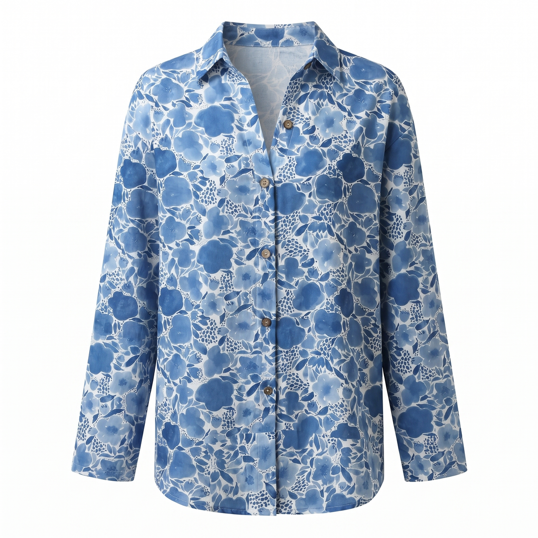 Belén | Camisa Estampado Floral Manga Larga