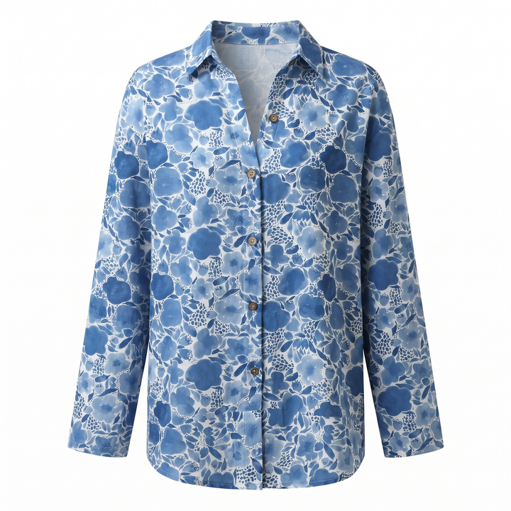 Belén | Camisa Estampado Floral Manga Larga